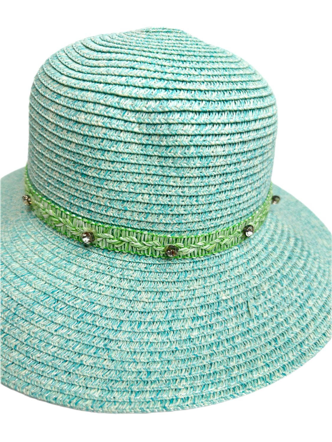 light blue straw hat-lolini vogue