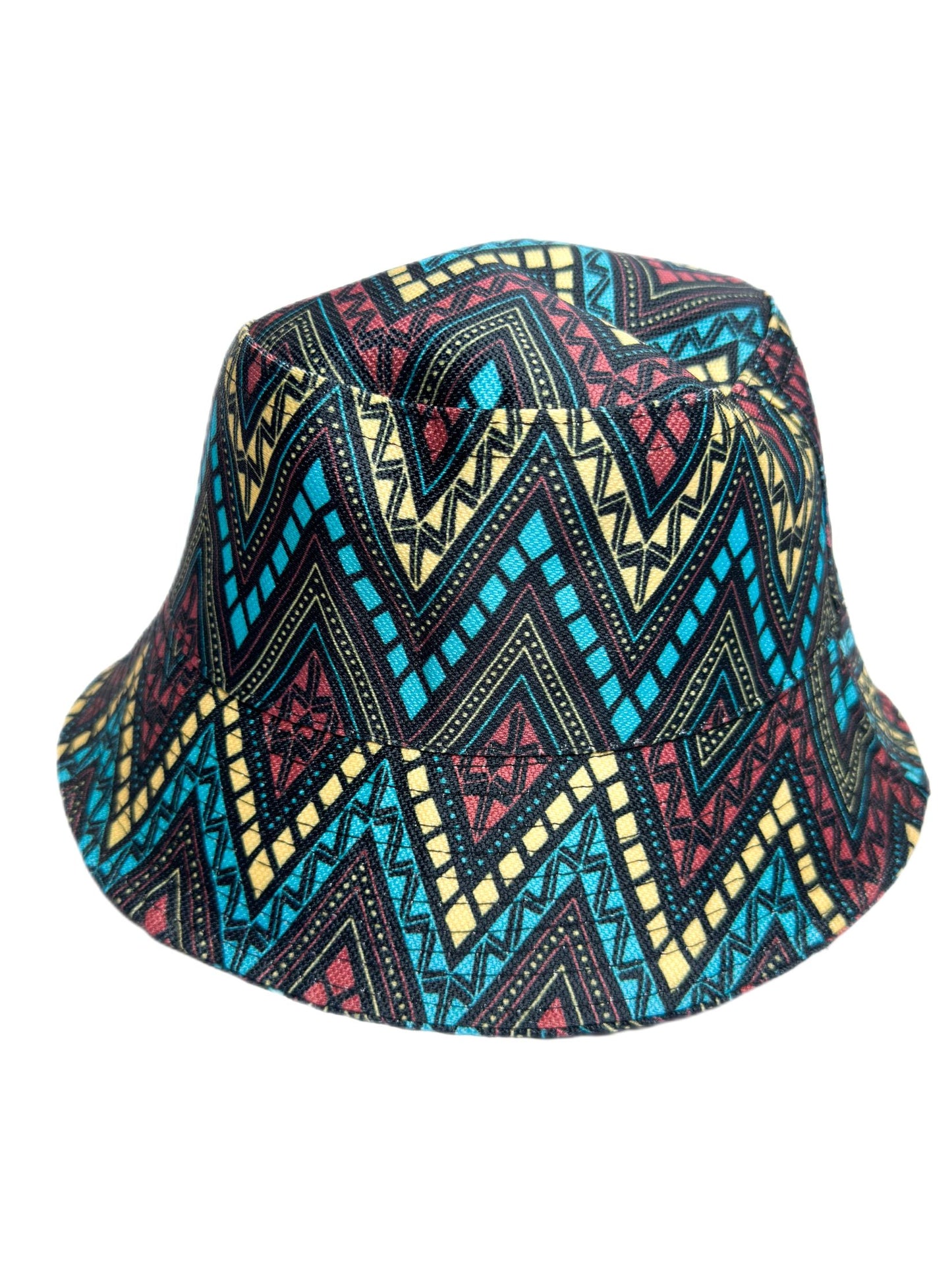 multicolor printed unisex bucket hat-lolini vogue