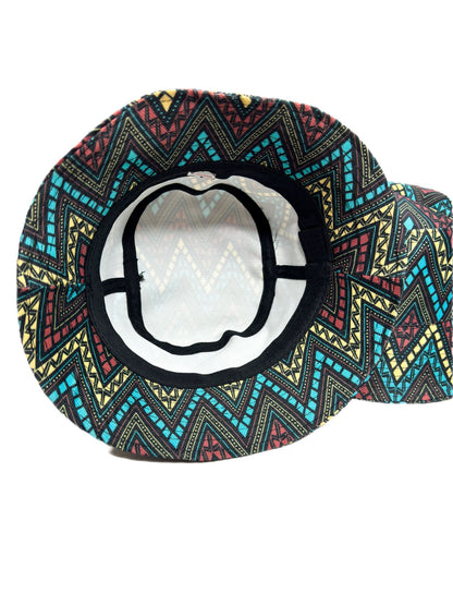 multicolor printed unisex bucket hat-lolini vogue