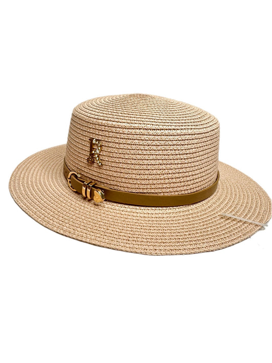 pink classic straw hat- lolini vogue