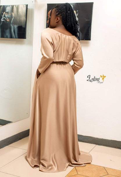 Champagne Rich Maxi Dress