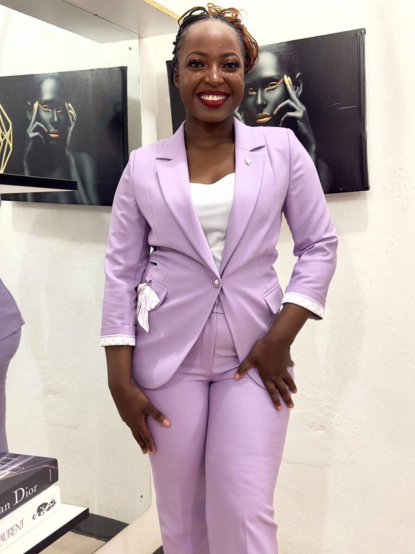 Lilac Pant suit-lolini vogue