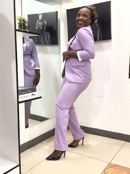 Lilac Pant suit-lolini vogue