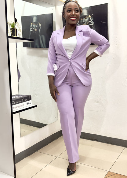 Lilac Pant suit-lolini vogue