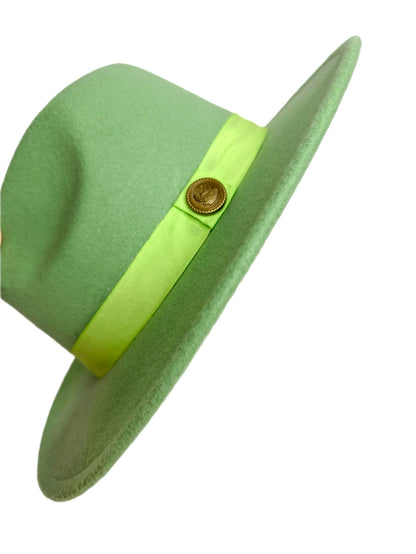 mint fedora hat- lolini vogue