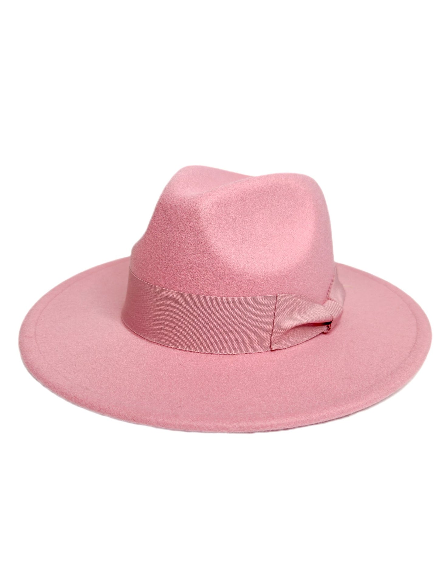 light pink fedora hat-lolini vogue