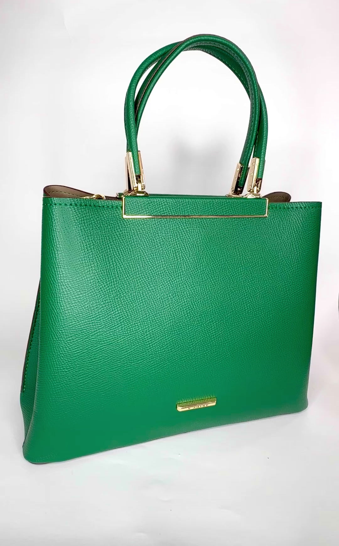 Dark green handbag video 