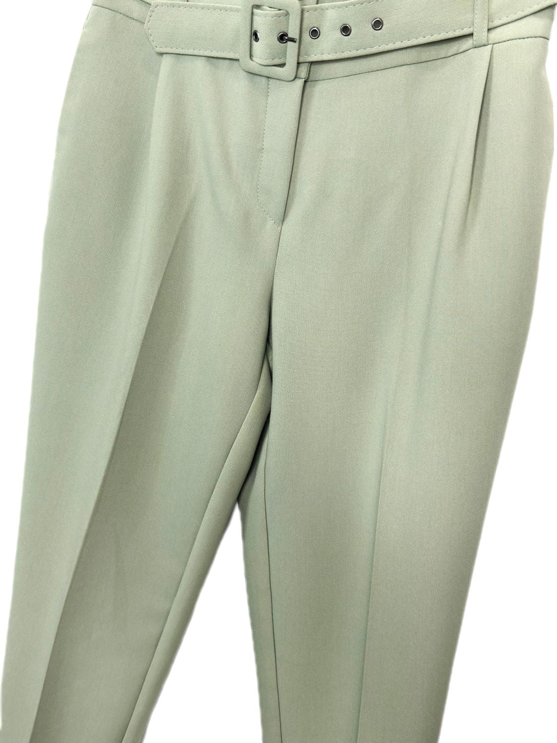 sage high waisted ankle length pants- Lolini vogue