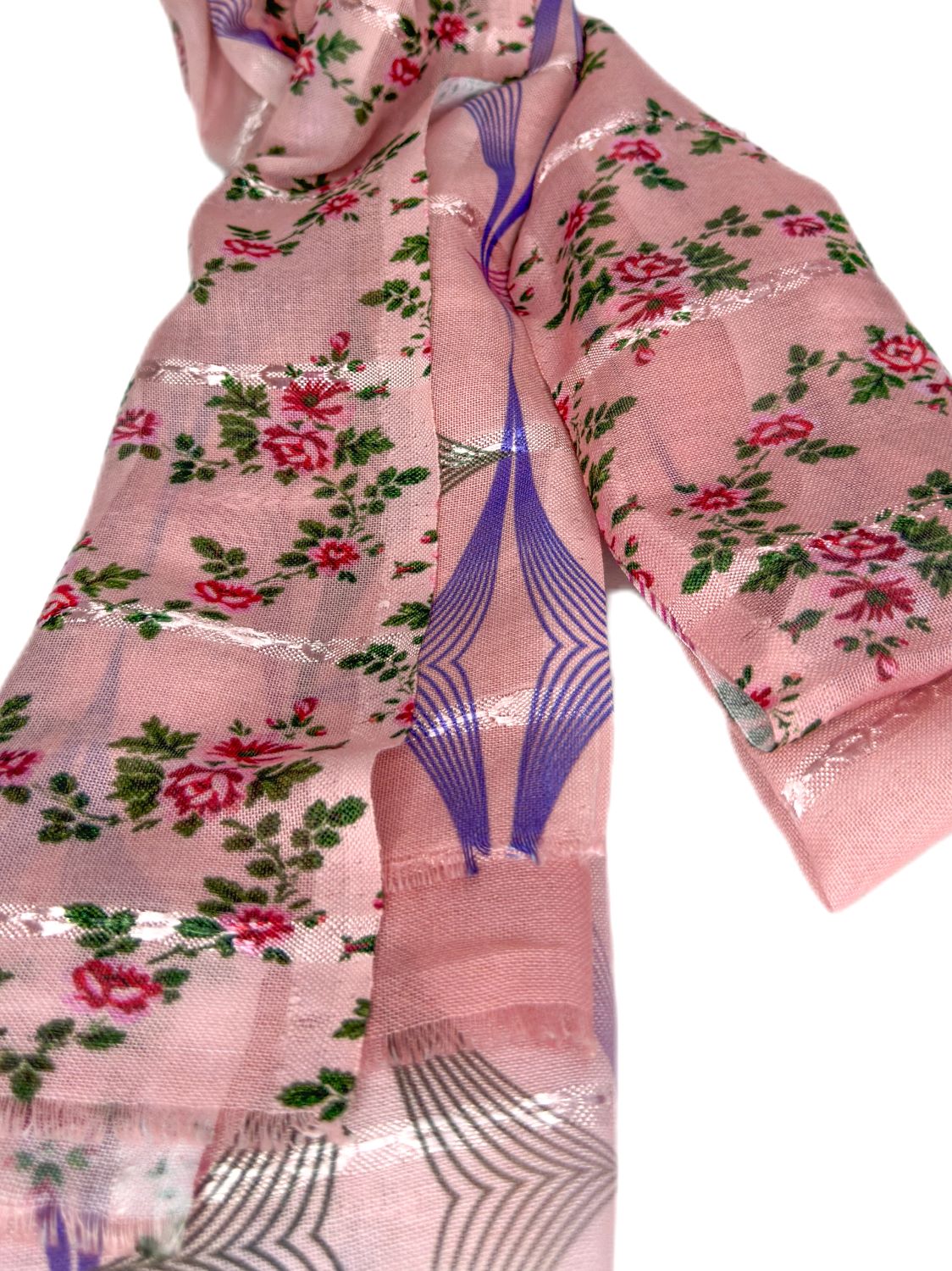 pink patterned scarf-lolini vogue