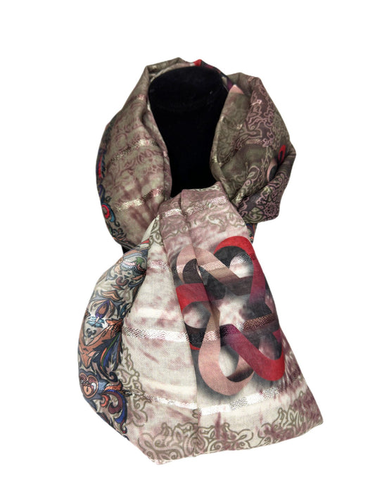 multi color printed scarf-lolini vogue