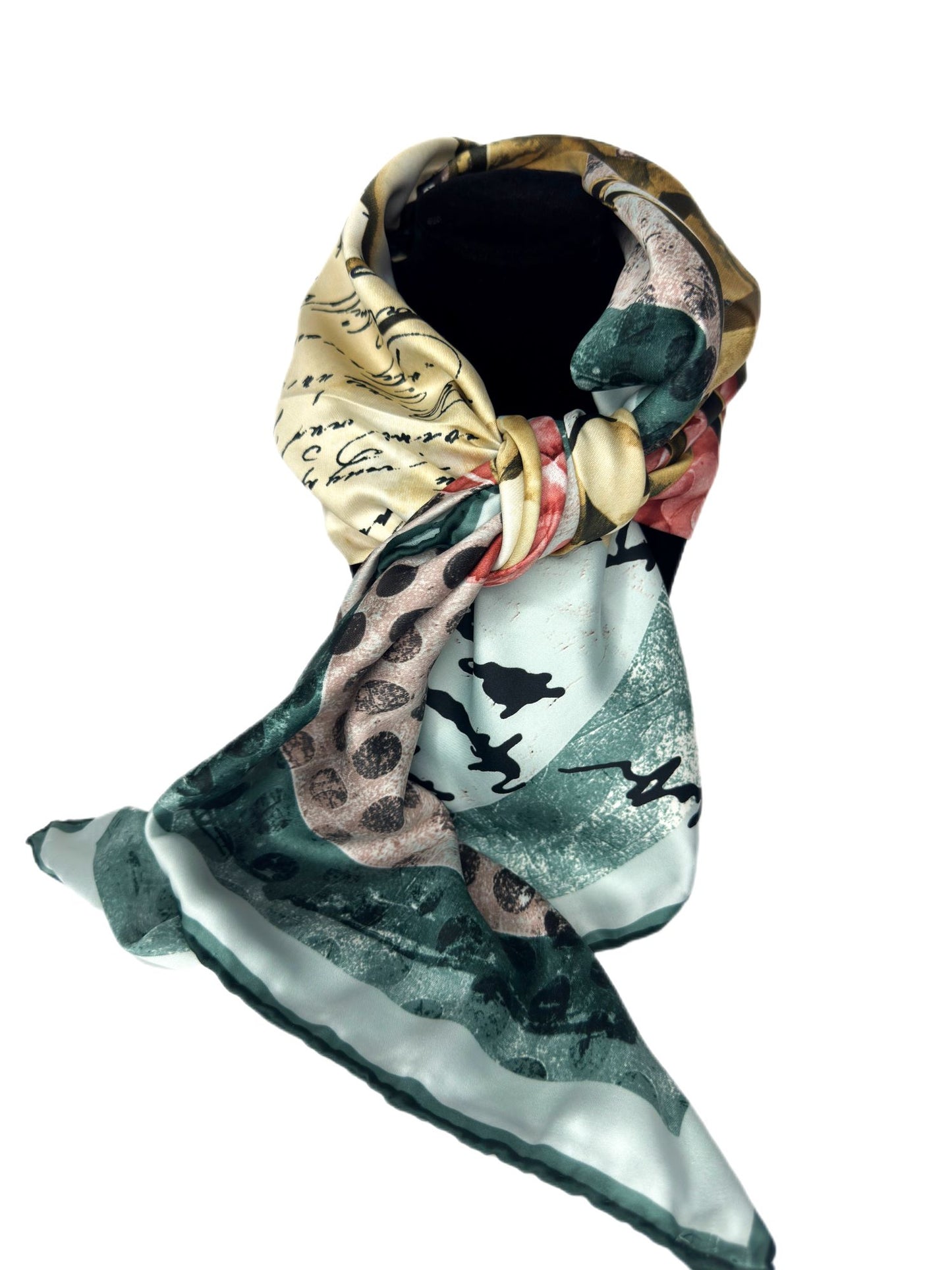 multicolor silk scarf-lolini vogue