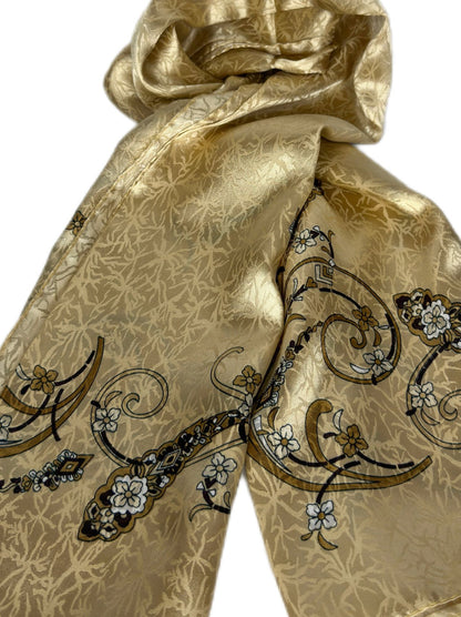 gold silk scarf-lolini vogue