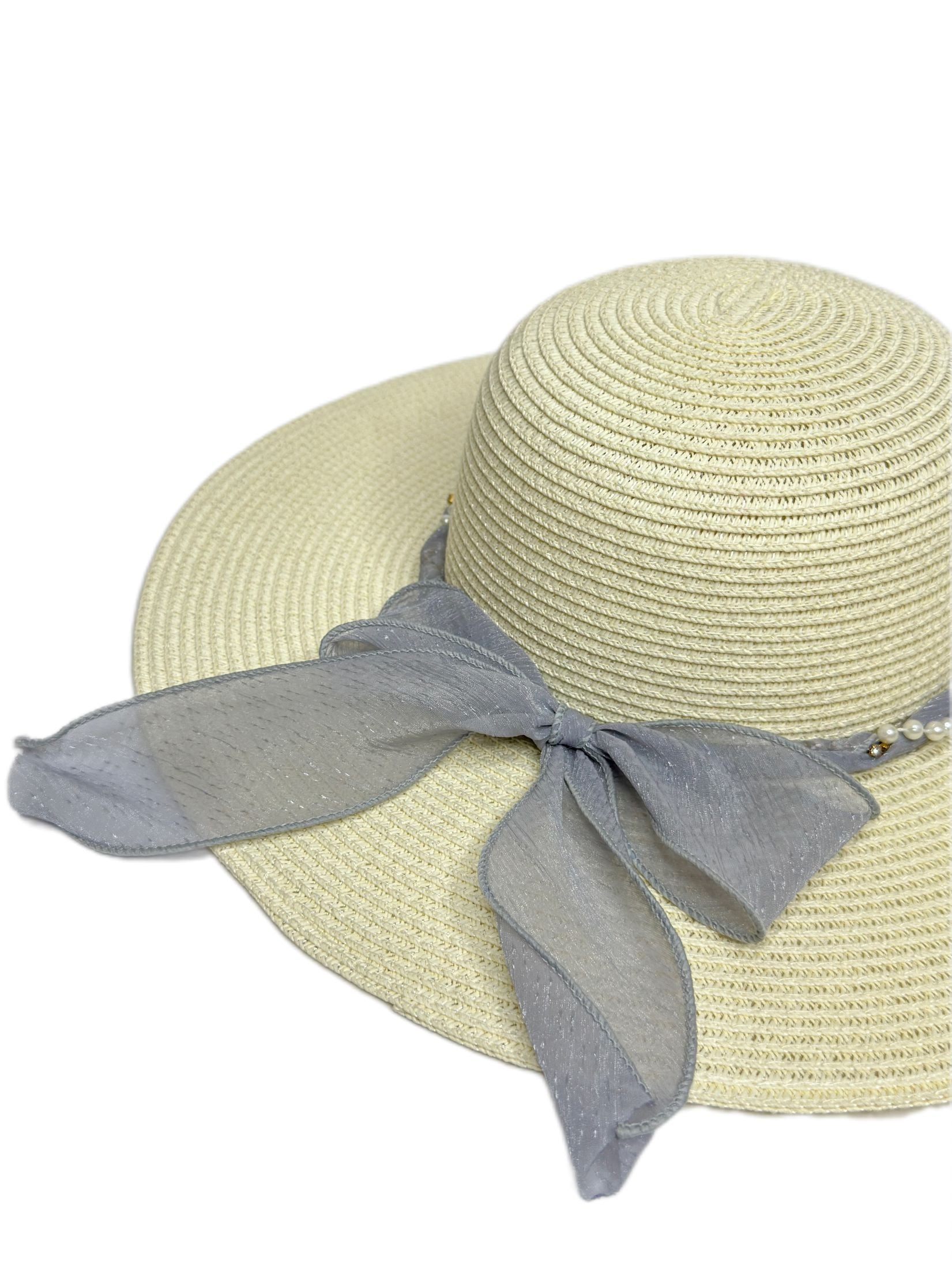 cream straw hat- lolini vogue